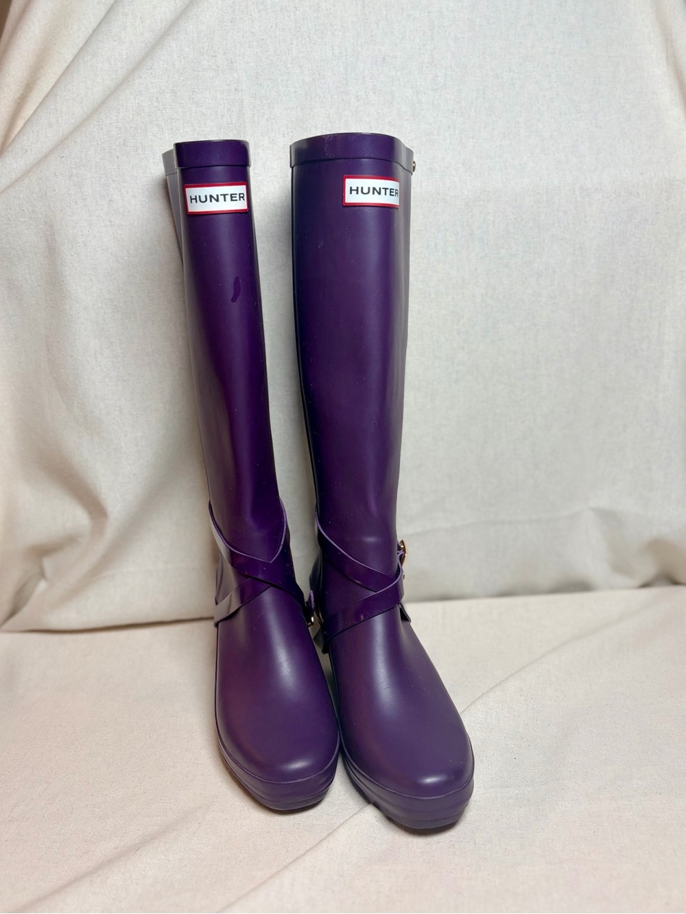 Hunter Tall Purple Waterproof Rain Boots